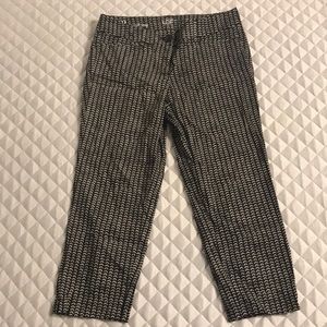 NWOT Black and White Crop Pants